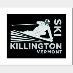 Ski Killington, Vermont TShirt - Vintage Snow Ski Tee Shirt Posters and Art